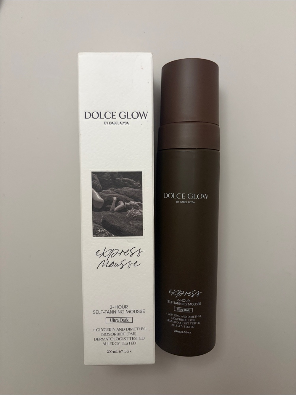 Dolce Glow Express Mousse 2-Hour Self-Tanning Mousse- Ultra Dark 6.7oz
